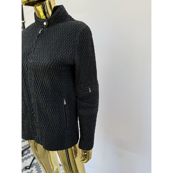 BOGNER Black Quilted Textured Nylon Jacket No Size - Picture 3 of 8